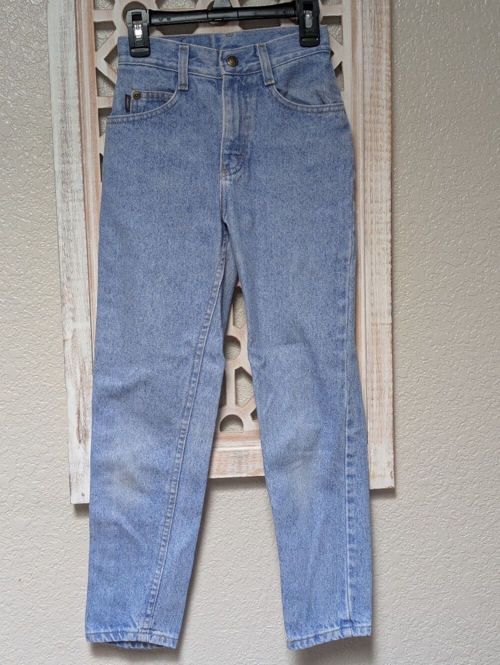 Vintage Denim Riders jeans girls size 10 slim light wash 100% cotton USA western